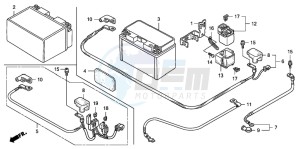 CB1300SA CB1300SUPERBOLD'OR drawing BATTERY