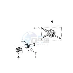 VCLIC EVP2 drawing CRANKSHAFT AND ZUIGER