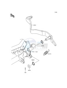 KLX125 KLX125CDS XX (EU ME A(FRICA) drawing Brake Pedal