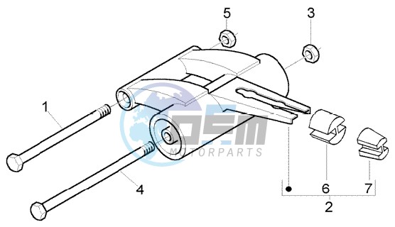 Swinging arm