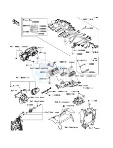 NINJA ZX-6R ZX600R9F FR GB XX (EU ME A(FRICA) drawing Chassis Electrical Equipment