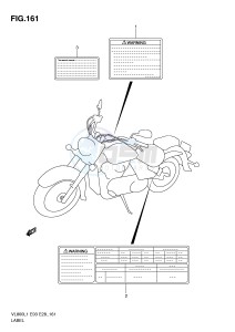 VL800 (E3-E28) VOLUSIA drawing LABEL (VL800TL1 E3)