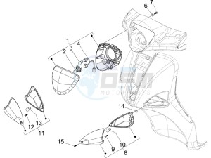 Liberty 200 4t (N15000U03) drawing Head lamp - Turn signal lamps