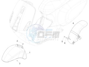 SPRINT 50 4T-3V E4 (EMEA) drawing Wheel housing - Mudguard