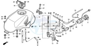 NT650V DEAUVILLE drawing FUEL TANK