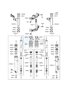 W800 EJ800AFFA GB XX (EU ME A(FRICA) drawing Front Fork