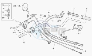 California 1100 EV PI Cat. Stone/Touring PI Cat drawing Handlebar - controls