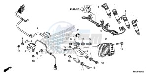 CBR600RAD CBR600RR ABS UK - (E) drawing SUB HARNESS