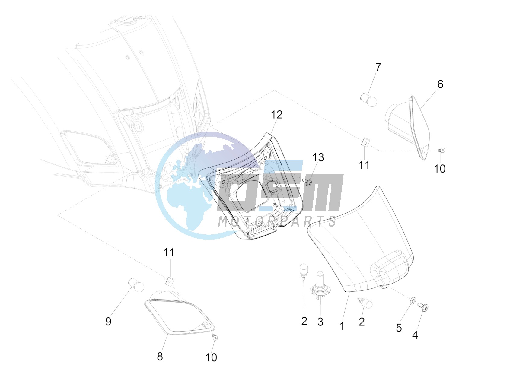 Rear headlamps - Turn signal lamps