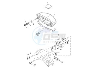 YZF R 125 drawing TAILLIGHT