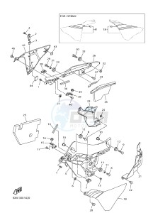 YZF-R1 998 R1 (BX41) drawing COWLING 3