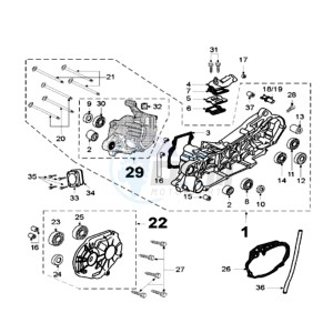 VIVA 2 R CO drawing CRANKCASE