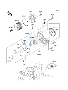 KLX250 KLX250SDF XX (EU ME A(FRICA) drawing Oil Pump