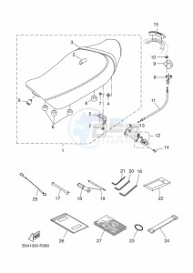 XSR700 MTM690 (BU33) drawing SEAT