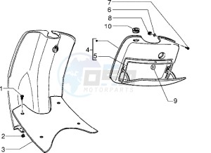 Zip 50 SP drawing Front glove compartment