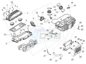 SHIVER 900 E4 ABS NAVI (APAC) drawing Air box