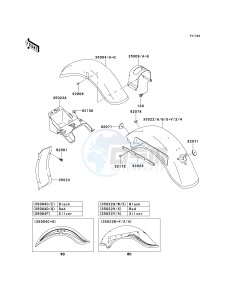 VN 800B [VULCAN 800 CLASSIC] (B6-B9) [VULCAN 800 CLASSIC] drawing FENDERS -- VN800-B8_B9- -