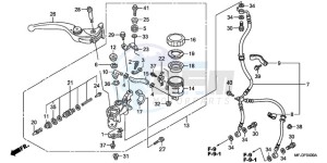 CBR600RR9 Europe Direct - (ED / SPC) drawing FR. BRAKE MASTER CYLINDER (CBR600RR)