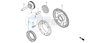 FJS600A SILVER WING drawing STARTING CLUTCH