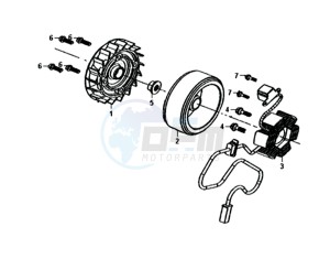 SYMPHONY SR 50 (L8) EU drawing MAGNETO / FLYWHEEL