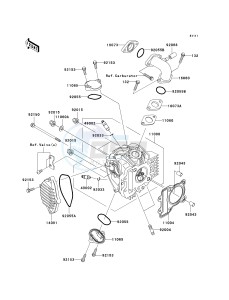 KLX 110 A (KLX110 MONSTER ENERGY) (A6F-A9FA) A7F drawing CYLINDER HEAD