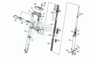 California III 1000 Iniezione Iniezione drawing Front fork