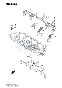 GSX-R750 EU drawing THROTTLE BODY HOSE-JOINT