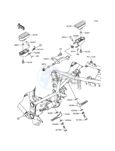 KLX250 KLX250SEF XX (EU ME A(FRICA) drawing Footrests