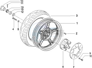 Runner 50 Pure Jet (UK) UK drawing Rear Wheel