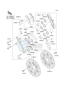 ZX 600 J [ZZR600] (J6F-J8F) J8F drawing FRONT BRAKE