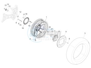 GTS 300 ie ABS Super (APAC) drawing Rear wheel