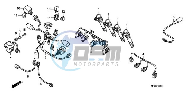 SUB HARNESS (CBR1000RR)