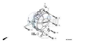 CBR600RRB drawing GENERATOR COVER