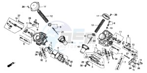 XL600V TRANSALP drawing CARBURETOR (COMPONENT PARTS)