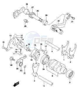 RM85L drawing GEAR SHIFTING