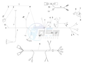 Liberty 50 4t ptt Double disc drawing Main cable harness