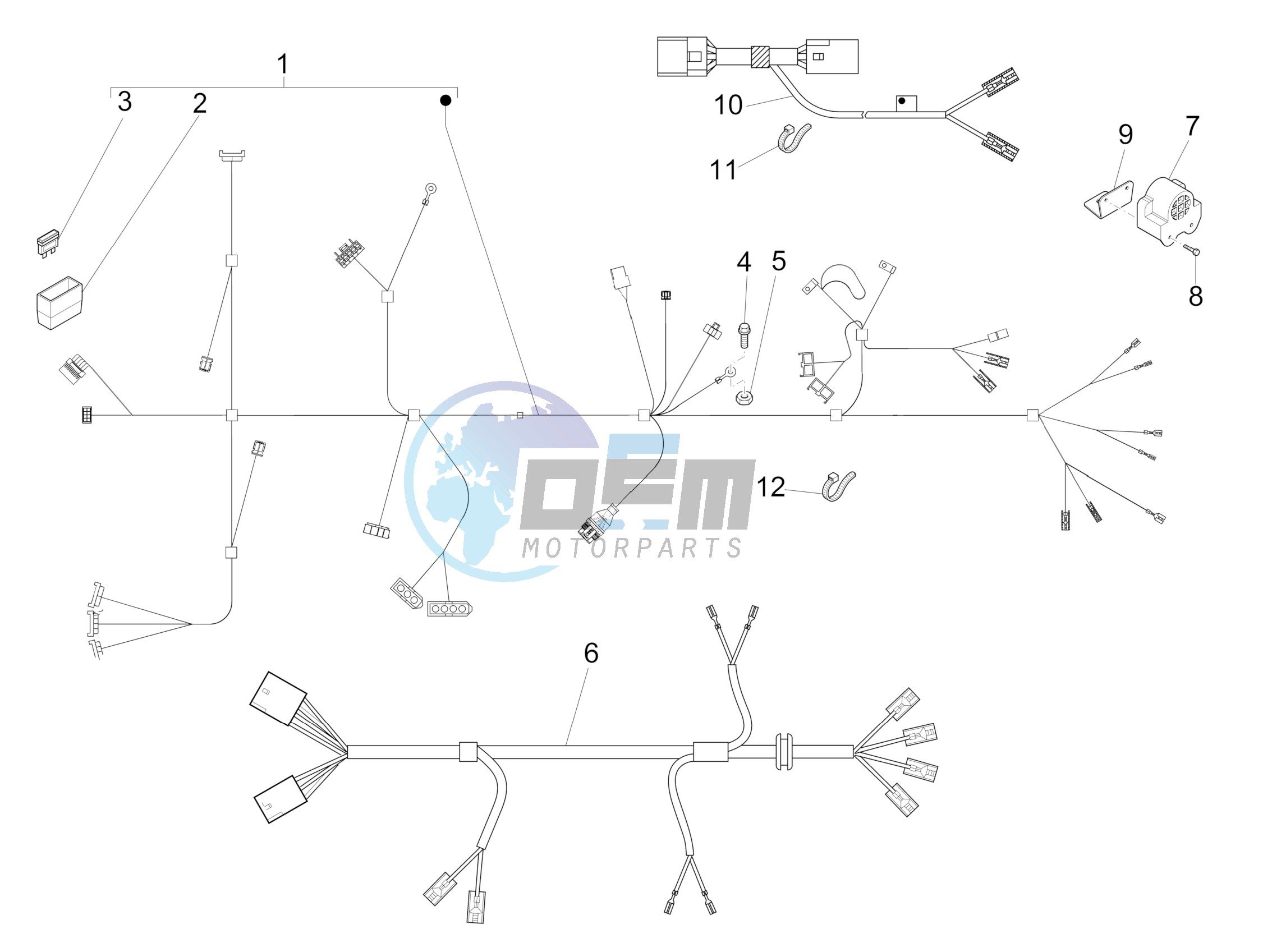 Main cable harness