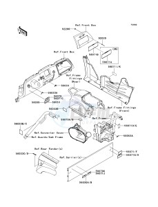 KRF 750 G [TERYX 750 FI 4X4] (G9F) G9F drawing LABELS