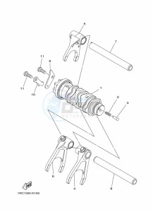 MT-09 MTN850-A (BS2M) drawing SHIFT CAM & FORK