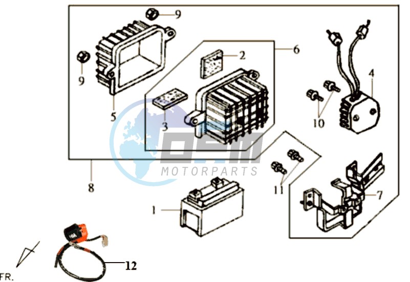 BATTERY - BATTERY HOLDER