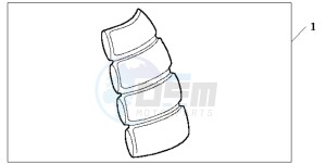 VTR1000F FIRE STORM drawing TANK PAD HRC LOGO