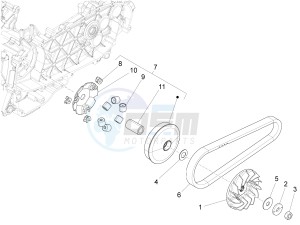 SPRINT 150 4T 3V IE ABS E3 (EMEA) drawing Driving pulley