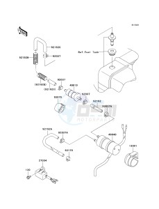 KAF 620 K [MULE 3010 TRANS4X4 HARDWOODS GREEN HD] (K6F-K8F) K8F drawing FUEL PUMP