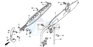 ST70 50 drawing EXHAUST MUFFLER