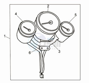 CELLO 50 45KMH drawing SPEEDOMETER CLOCK