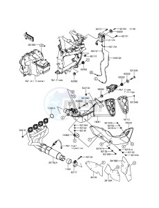 Z800 ZR800AEF FR GB XX (EU ME A(FRICA) drawing Muffler(s)