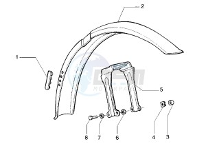 VELOFAX 50 drawing Front mudguard