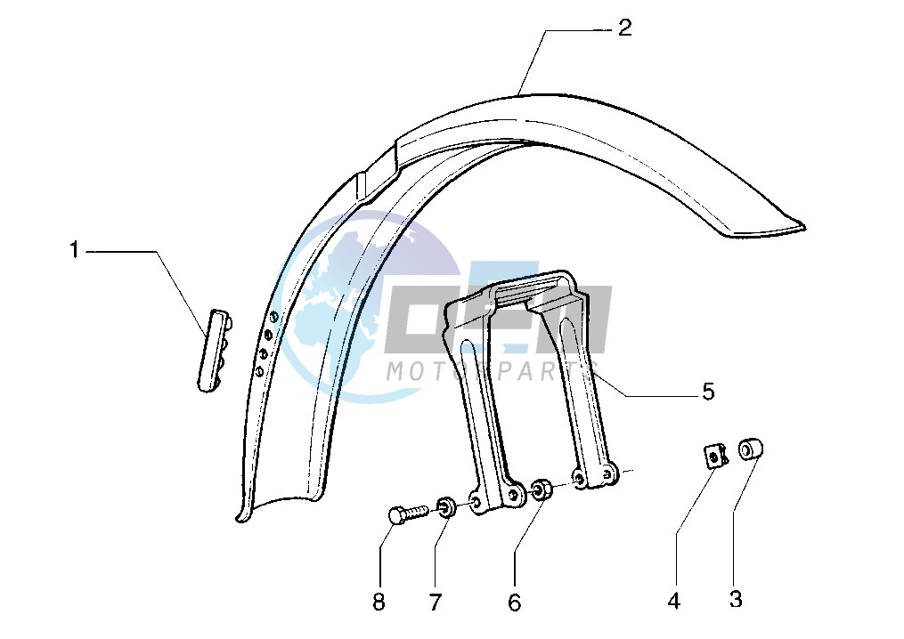 Front mudguard