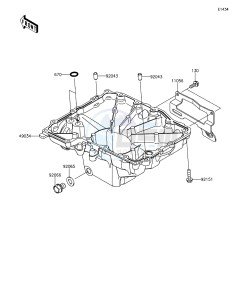 Z1000 ABS ZR1000GFF FR GB XX (EU ME A(FRICA) drawing Oil Pan