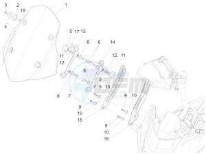 ETV Caponord 1200 drawing Windshield